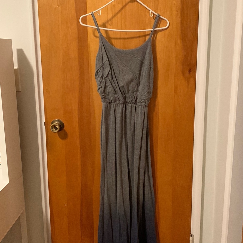 Gap Maxi Grey/Blue Gradient Cotton Dress